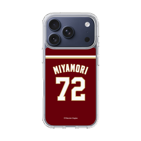 スリムプロテクションケース［ 楽天イーグルス - #72 Miyamori - ビジター ］