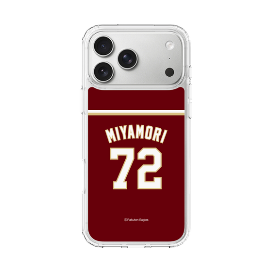 スリムプロテクションケース［ 楽天イーグルス - #72 Miyamori - ビジター ］