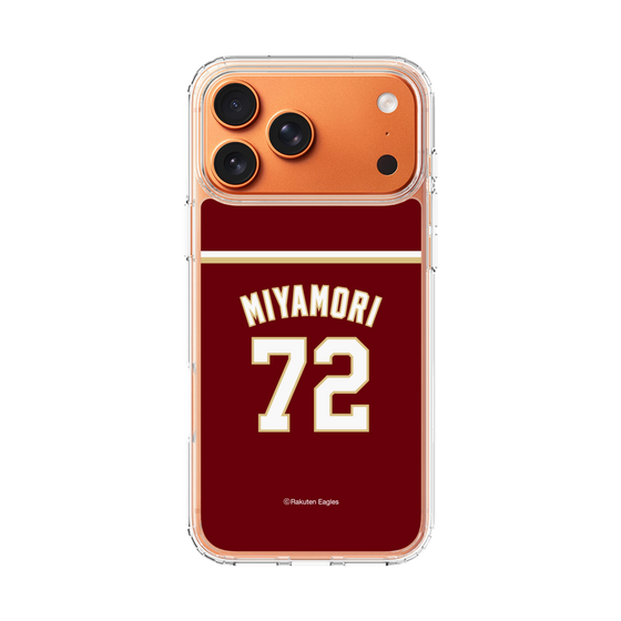 スリムプロテクションケース［ 楽天イーグルス - #72 Miyamori - ビジター ］