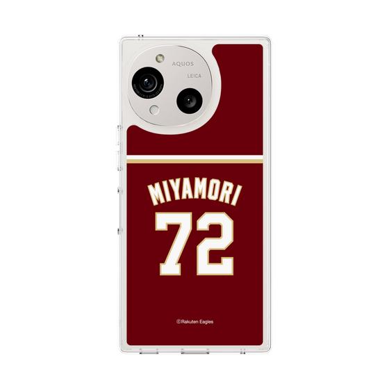 スリムプロテクションケース［ 楽天イーグルス - #72 Miyamori - ビジター ］
