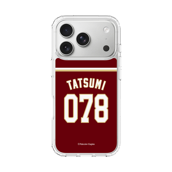 スリムプロテクションケース［ 楽天イーグルス - #078 Tatsumi - ビジター ］