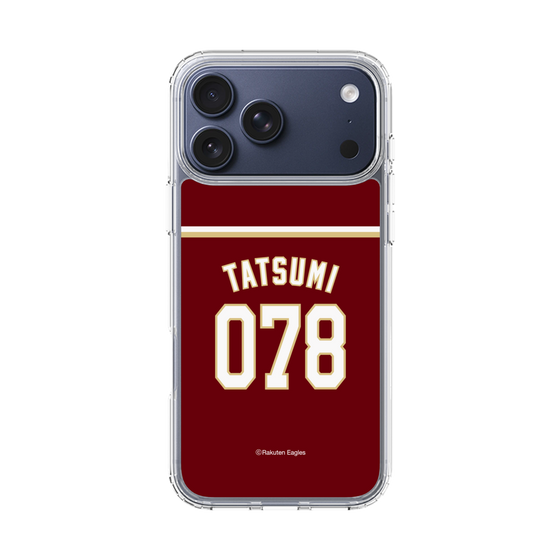 スリムプロテクションケース［ 楽天イーグルス - #078 Tatsumi - ビジター ］