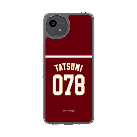 スリムプロテクションケース［ 楽天イーグルス - #078 Tatsumi - ビジター ］