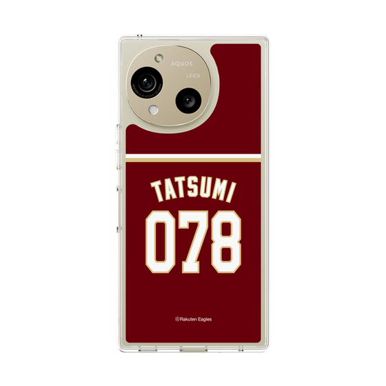 スリムプロテクションケース［ 楽天イーグルス - #078 Tatsumi - ビジター ］