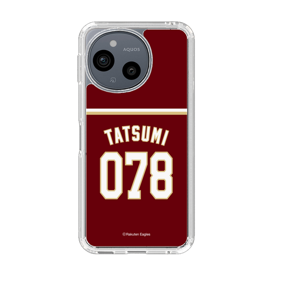 スリムプロテクションケース［ 楽天イーグルス - #078 Tatsumi - ビジター ］
