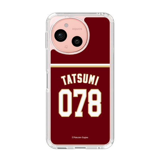 スリムプロテクションケース［ 楽天イーグルス - #078 Tatsumi - ビジター ］