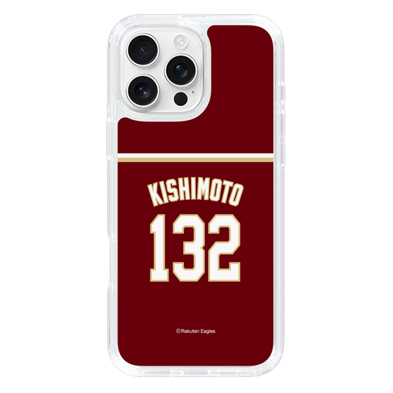 スリムプロテクションケース［ 楽天イーグルス - #132 Kishimoto -ビジター ］