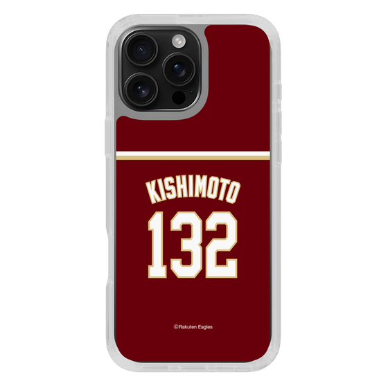 スリムプロテクションケース［ 楽天イーグルス - #132 Kishimoto -ビジター ］