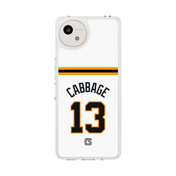 スリムプロテクションケース［ 読売ジャイアンツ - #13 CABBAGE - ホーム ］