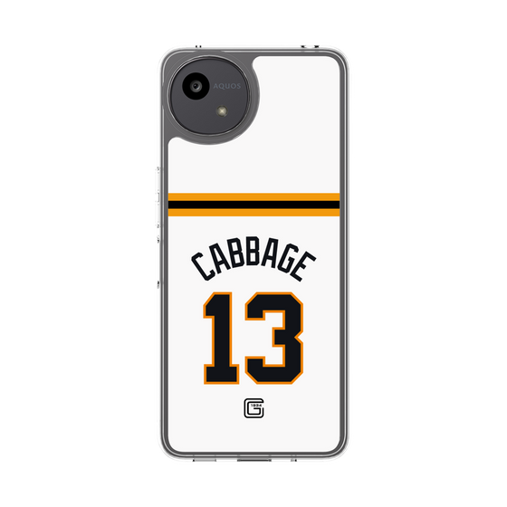スリムプロテクションケース［ 読売ジャイアンツ - #13 CABBAGE - ホーム ］