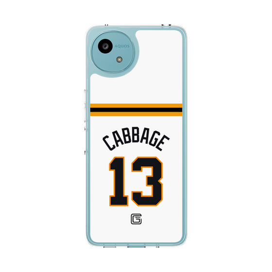 スリムプロテクションケース［ 読売ジャイアンツ - #13 CABBAGE - ホーム ］