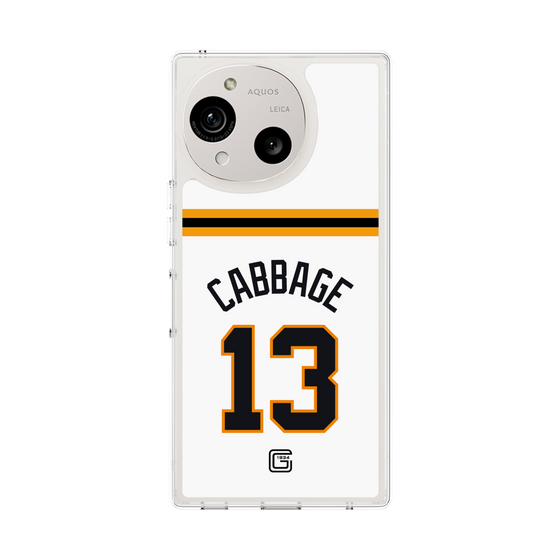 スリムプロテクションケース［ 読売ジャイアンツ - #13 CABBAGE - ホーム ］
