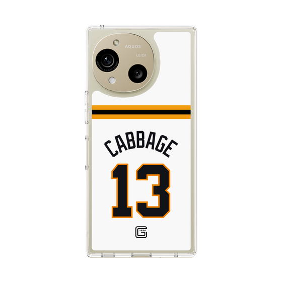 スリムプロテクションケース［ 読売ジャイアンツ - #13 CABBAGE - ホーム ］
