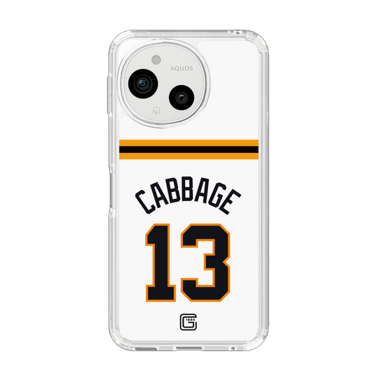 スリムプロテクションケース［ 読売ジャイアンツ - #13 CABBAGE - ホーム ］