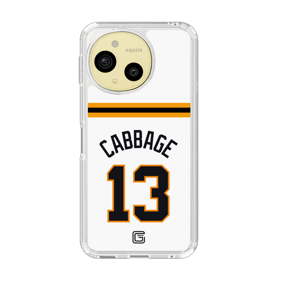 スリムプロテクションケース［ 読売ジャイアンツ - #13 CABBAGE - ホーム ］