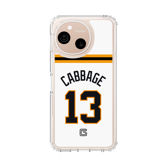 スリムプロテクションケース［ 読売ジャイアンツ - #13 CABBAGE - ホーム ］