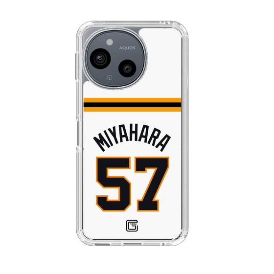 スリムプロテクションケース［ 読売ジャイアンツ - #57 MIYAHARA - ホーム ］