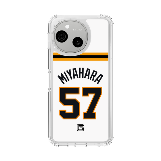 スリムプロテクションケース［ 読売ジャイアンツ - #57 MIYAHARA - ホーム ］
