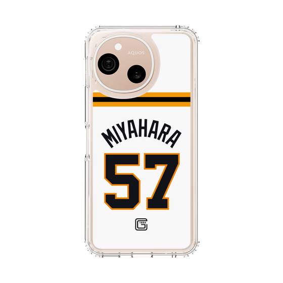 スリムプロテクションケース［ 読売ジャイアンツ - #57 MIYAHARA - ホーム ］