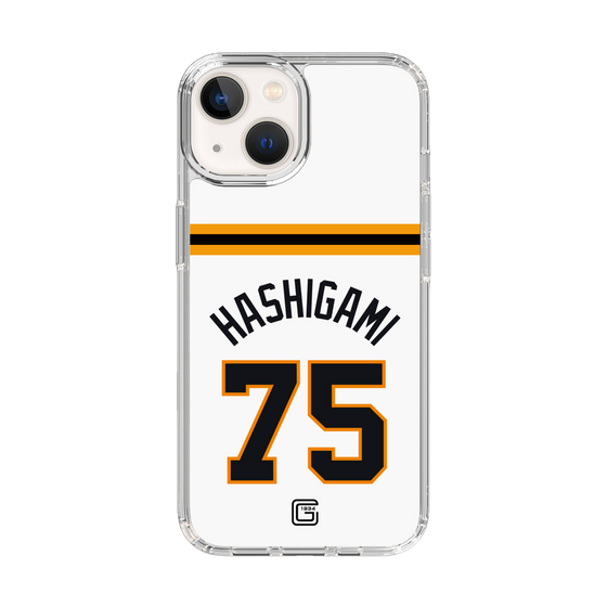 スリムプロテクションケース［ 読売ジャイアンツ - #75 HASHIGAMI - ホーム ］