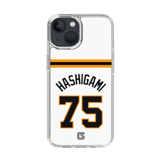 スリムプロテクションケース［ 読売ジャイアンツ - #75 HASHIGAMI - ホーム ］