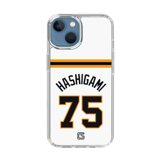 スリムプロテクションケース［ 読売ジャイアンツ - #75 HASHIGAMI - ホーム ］