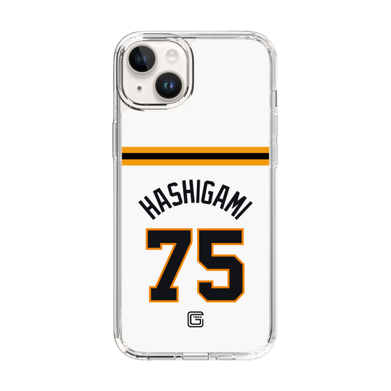 スリムプロテクションケース［ 読売ジャイアンツ - #75 HASHIGAMI - ホーム ］