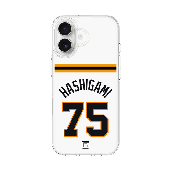 スリムプロテクションケース［ 読売ジャイアンツ - #75 HASHIGAMI - ホーム ］