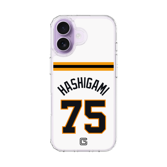 スリムプロテクションケース［ 読売ジャイアンツ - #75 HASHIGAMI - ホーム ］