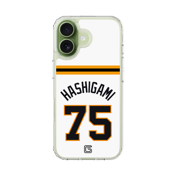 スリムプロテクションケース［ 読売ジャイアンツ - #75 HASHIGAMI - ホーム ］