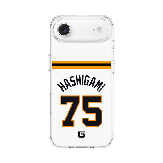 スリムプロテクションケース［ 読売ジャイアンツ - #75 HASHIGAMI - ホーム ］