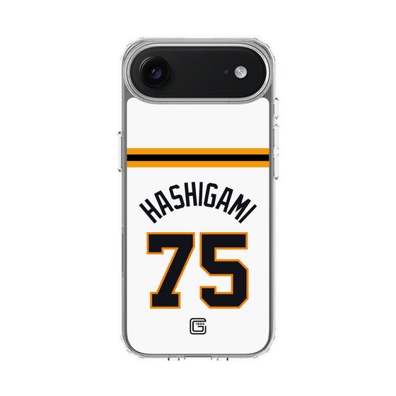 スリムプロテクションケース［ 読売ジャイアンツ - #75 HASHIGAMI - ホーム ］