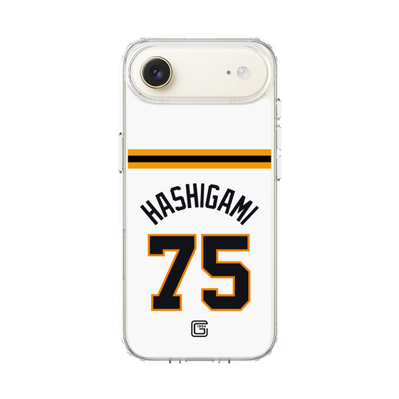 スリムプロテクションケース［ 読売ジャイアンツ - #75 HASHIGAMI - ホーム ］