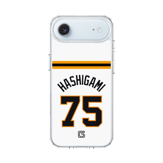 スリムプロテクションケース［ 読売ジャイアンツ - #75 HASHIGAMI - ホーム ］