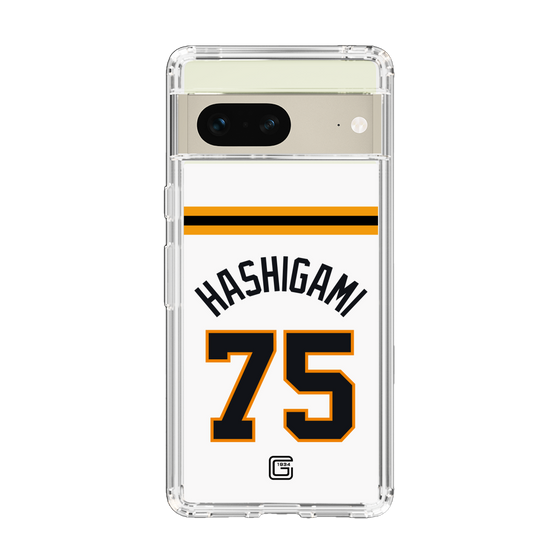 スリムプロテクションケース［ 読売ジャイアンツ - #75 HASHIGAMI - ホーム ］