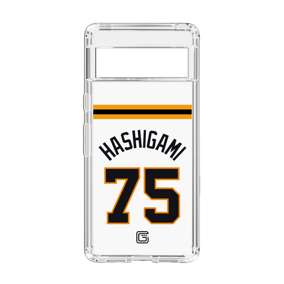 スリムプロテクションケース［ 読売ジャイアンツ - #75 HASHIGAMI - ホーム ］
