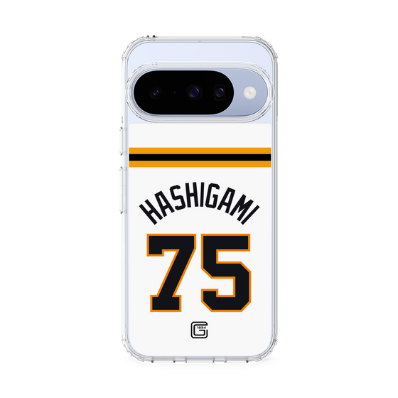 スリムプロテクションケース［ 読売ジャイアンツ - #75 HASHIGAMI - ホーム ］