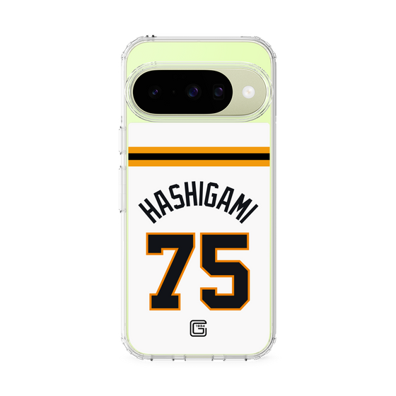 スリムプロテクションケース［ 読売ジャイアンツ - #75 HASHIGAMI - ホーム ］