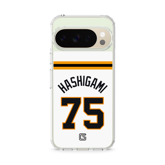 スリムプロテクションケース［ 読売ジャイアンツ - #75 HASHIGAMI - ホーム ］