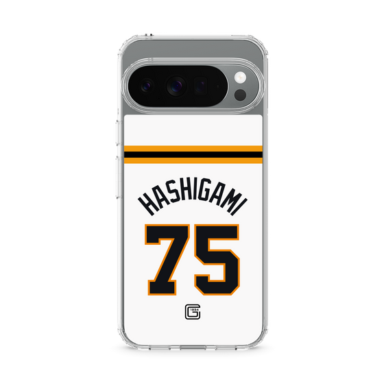 スリムプロテクションケース［ 読売ジャイアンツ - #75 HASHIGAMI - ホーム ］