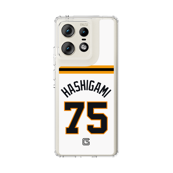 スリムプロテクションケース［ 読売ジャイアンツ - #75 HASHIGAMI - ホーム ］