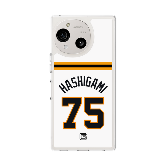 スリムプロテクションケース［ 読売ジャイアンツ - #75 HASHIGAMI - ホーム ］