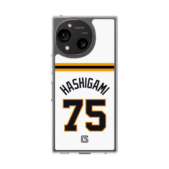 スリムプロテクションケース［ 読売ジャイアンツ - #75 HASHIGAMI - ホーム ］