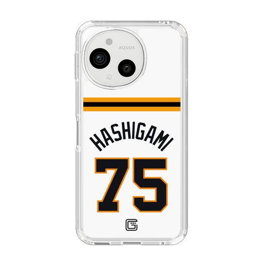 スリムプロテクションケース［ 読売ジャイアンツ - #75 HASHIGAMI - ホーム ］