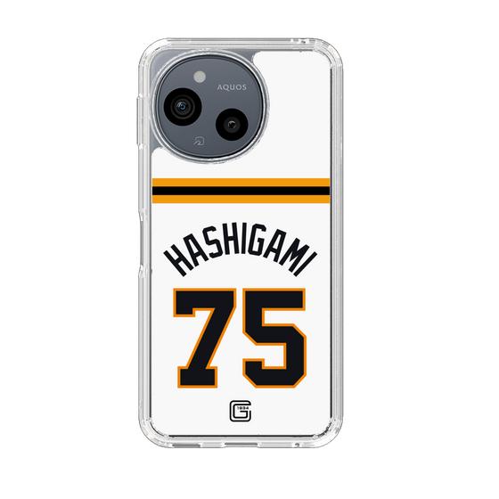 スリムプロテクションケース［ 読売ジャイアンツ - #75 HASHIGAMI - ホーム ］
