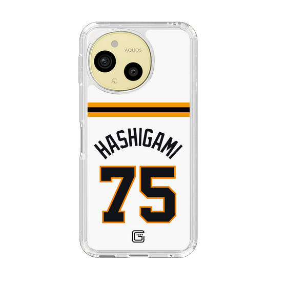 スリムプロテクションケース［ 読売ジャイアンツ - #75 HASHIGAMI - ホーム ］
