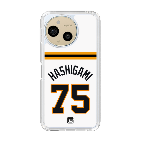 スリムプロテクションケース［ 読売ジャイアンツ - #75 HASHIGAMI - ホーム ］