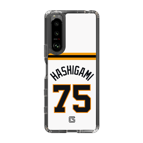 スリムプロテクションケース［ 読売ジャイアンツ - #75 HASHIGAMI - ホーム ］