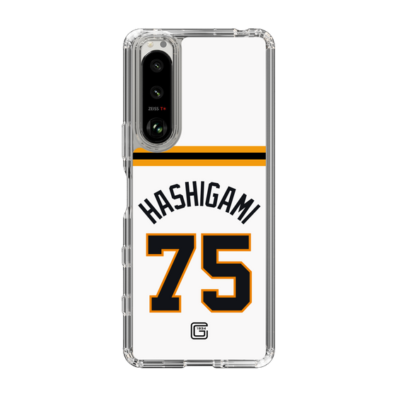 スリムプロテクションケース［ 読売ジャイアンツ - #75 HASHIGAMI - ホーム ］