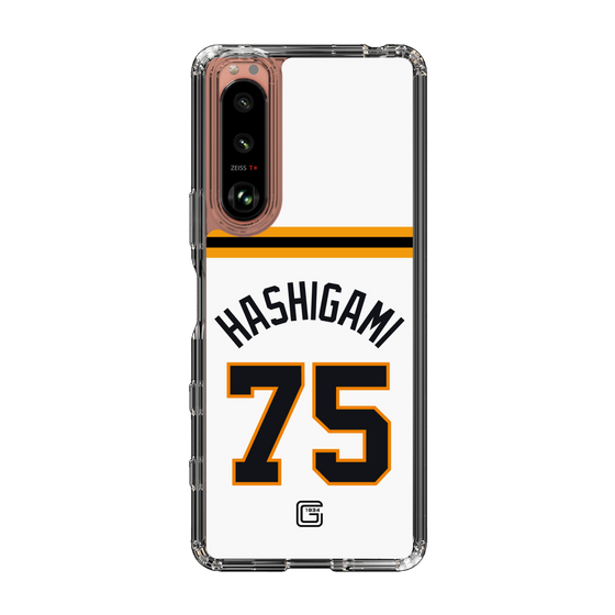 スリムプロテクションケース［ 読売ジャイアンツ - #75 HASHIGAMI - ホーム ］